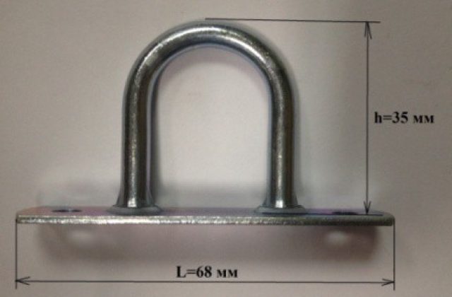 Скоба овальная большая (тентовая)