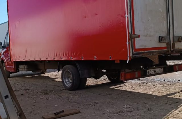 Переделка под сдвижную штору Газель 4,2